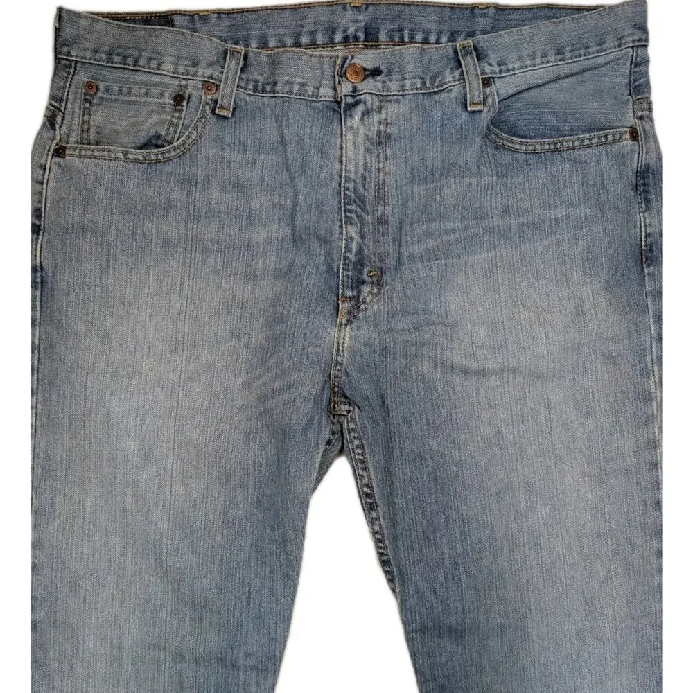 Levi's 569 Loose Straight Jeans Men's 38x30 Light Wash Denim Casual